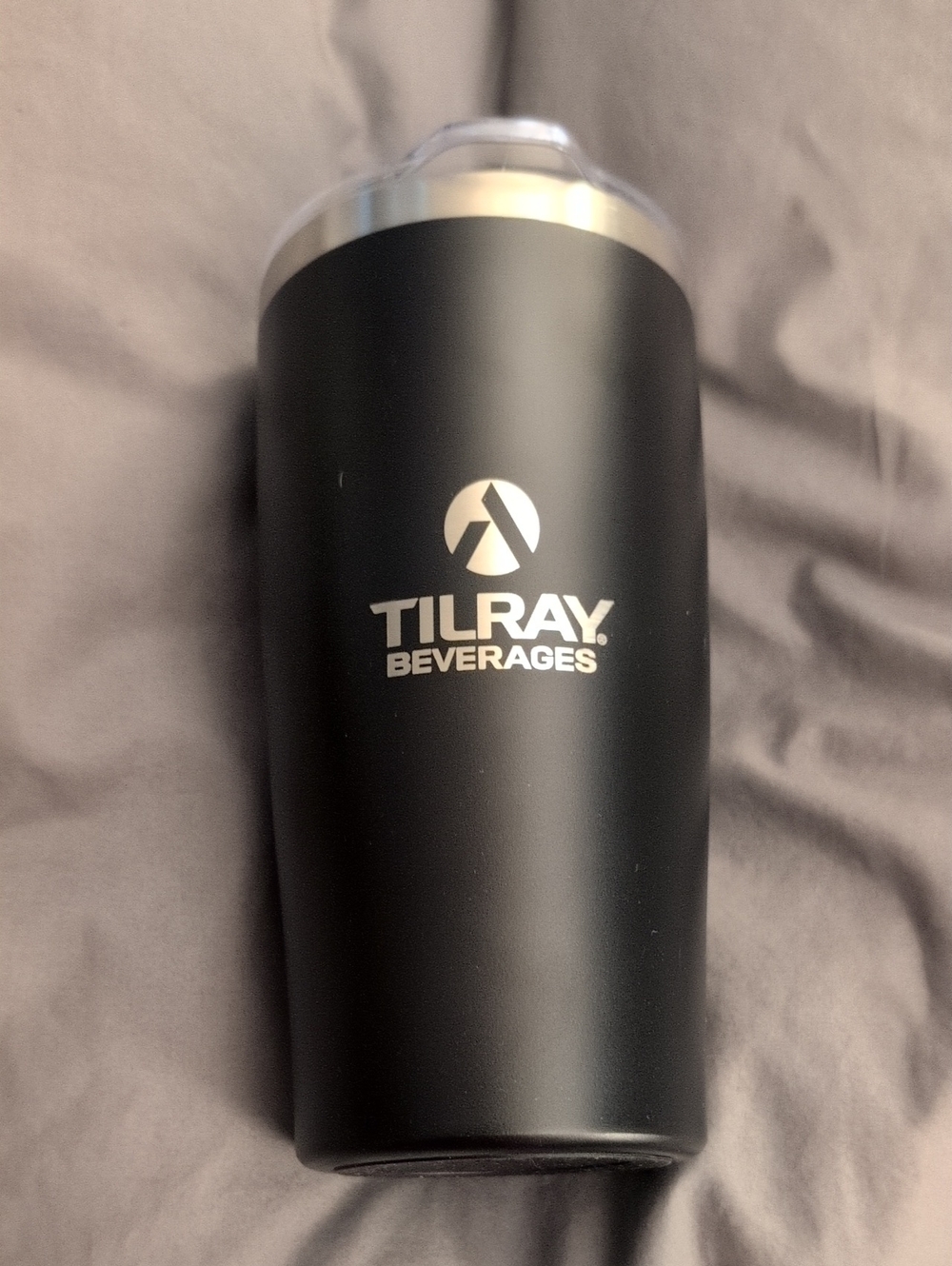 EVans Black Powder-Coated Stainless Tumbler 20oz